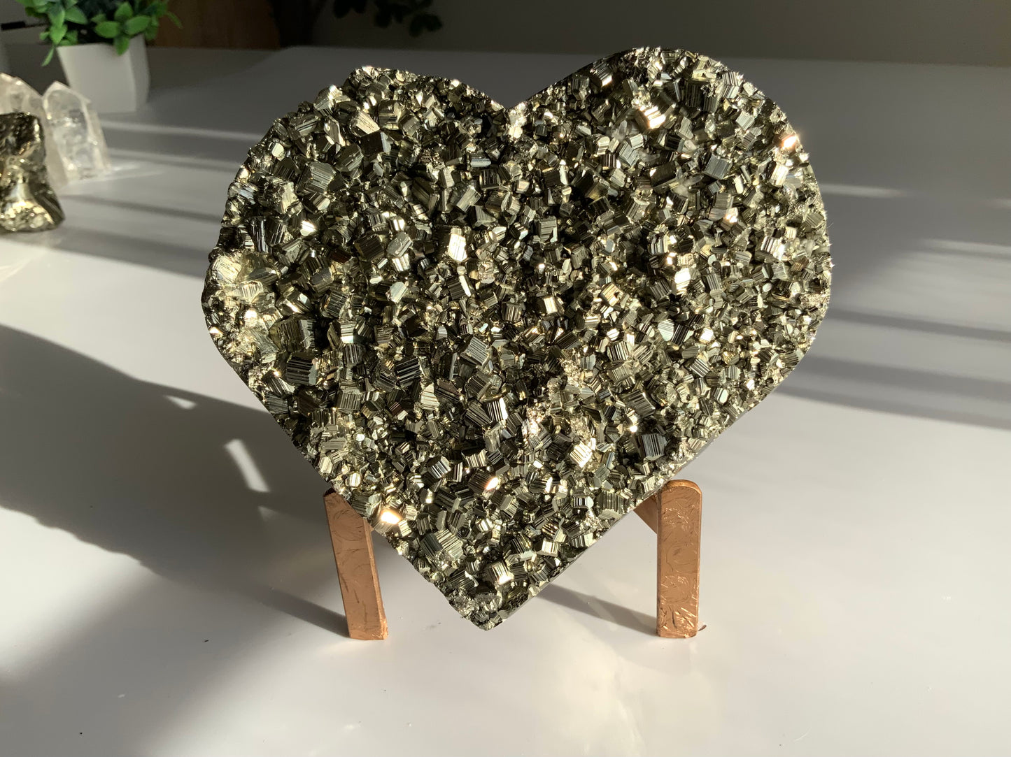 Large Pyrite Heart – Statement Piece | Abundance • Protection • Confidence