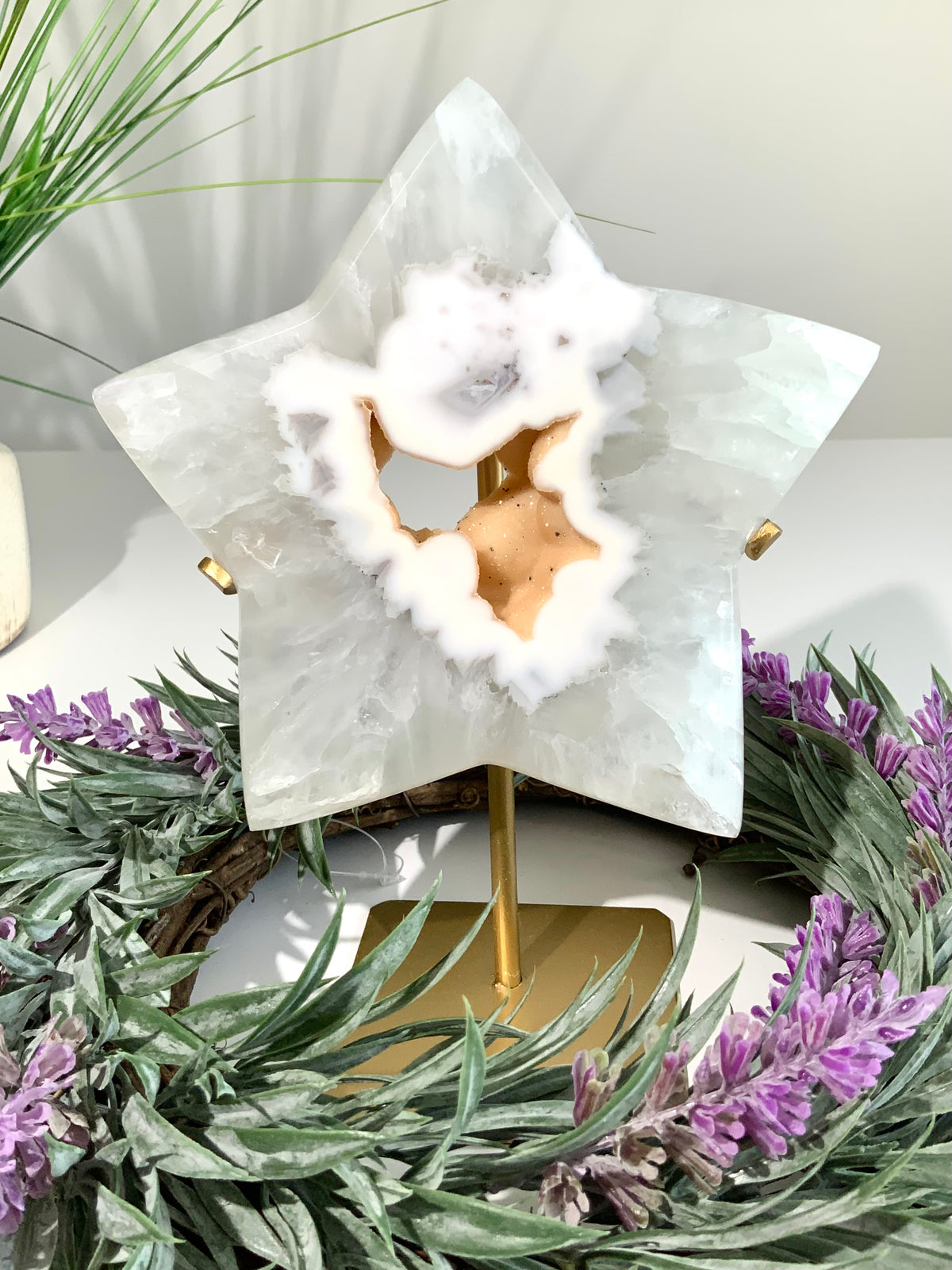 Beautiful Star with Druzy