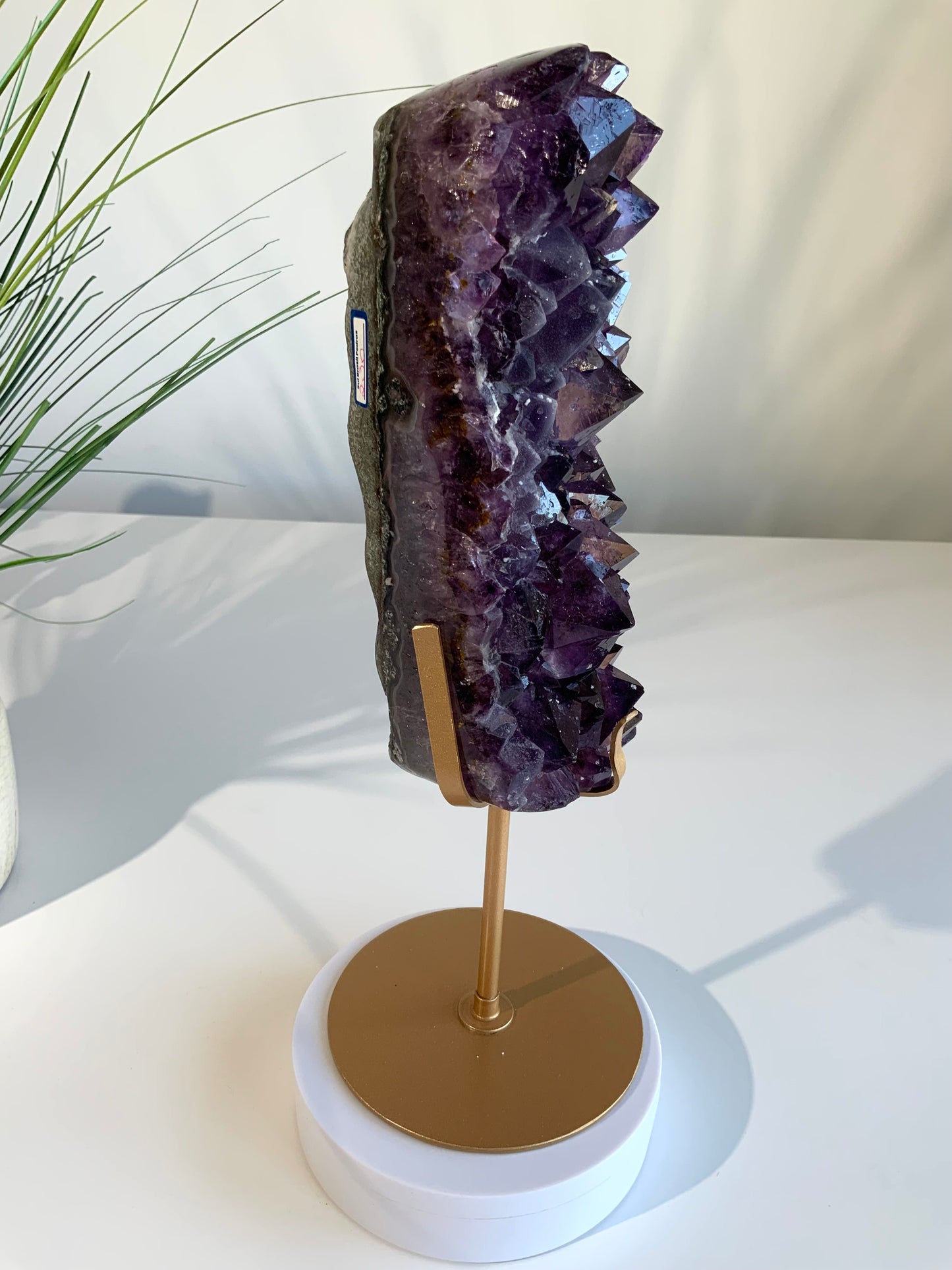 Deep Purple Amethyst Cluster with Sugar Druzy | High-Vibration Statement Crystal