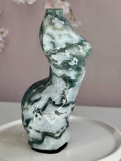 Moss Agate Goddess Body