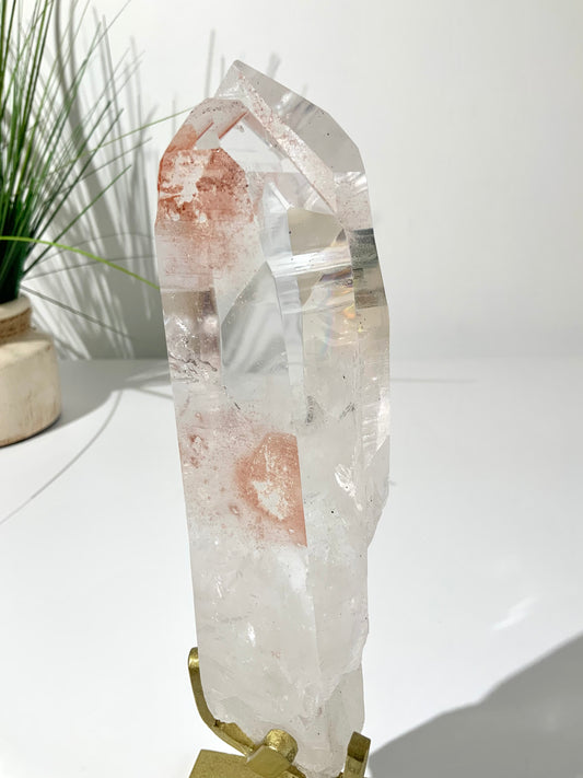 Pink Lemurian Quartz Point