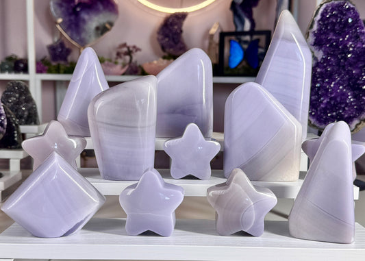 Lavender Fluorite | Dreamy Purple Crystal Stars & Freeforms