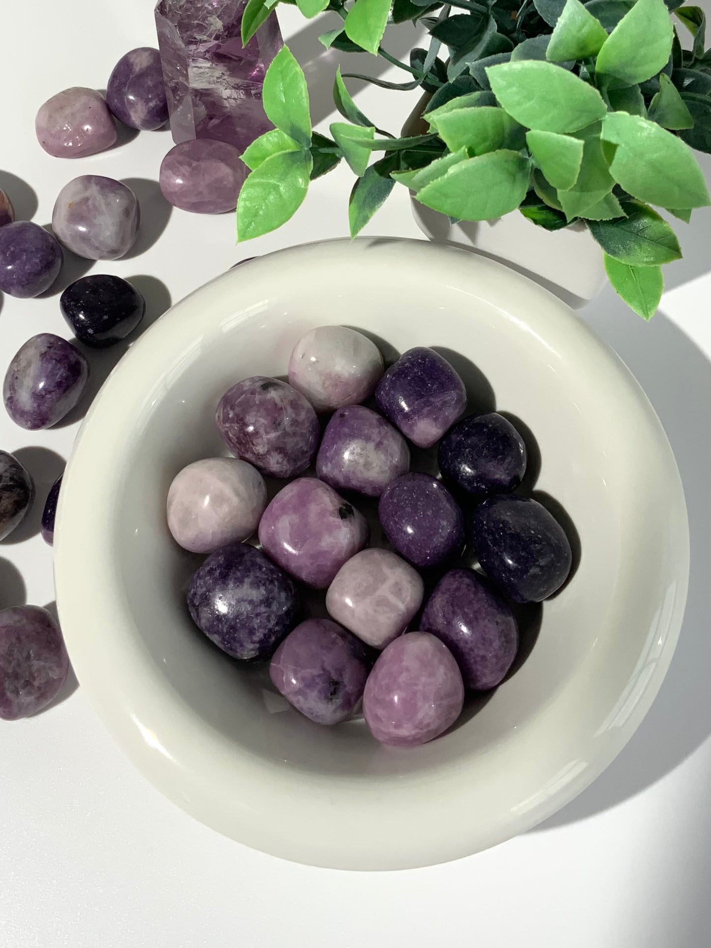 Lepidolite Tumbles