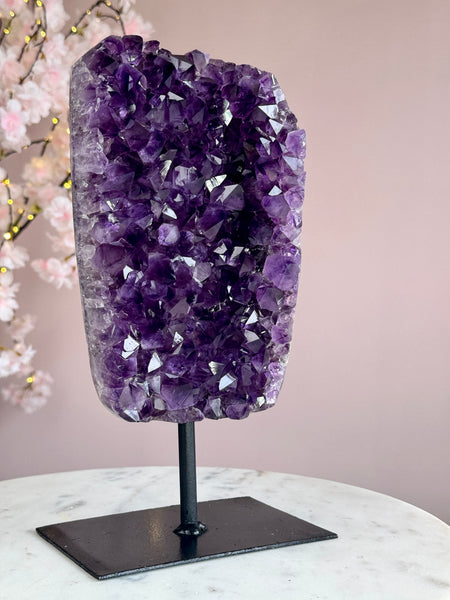 Uruguay Amethyst Cluster on Stand