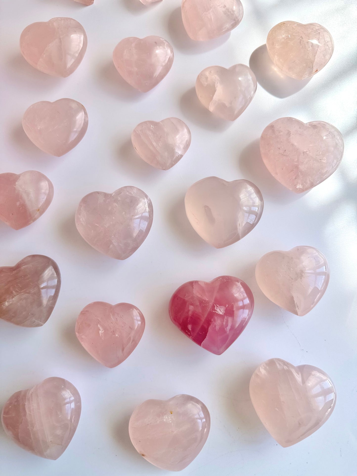 Intuitively Chosen Rose Quartz Hearts – Choose Your Size