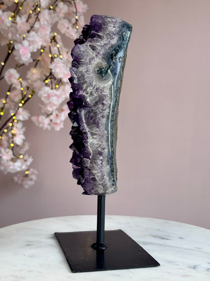 Uruguay Amethyst Cluster on Stand