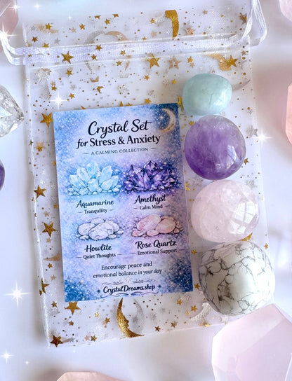 Stress & Anxiety Crystal Tumble Gift Set