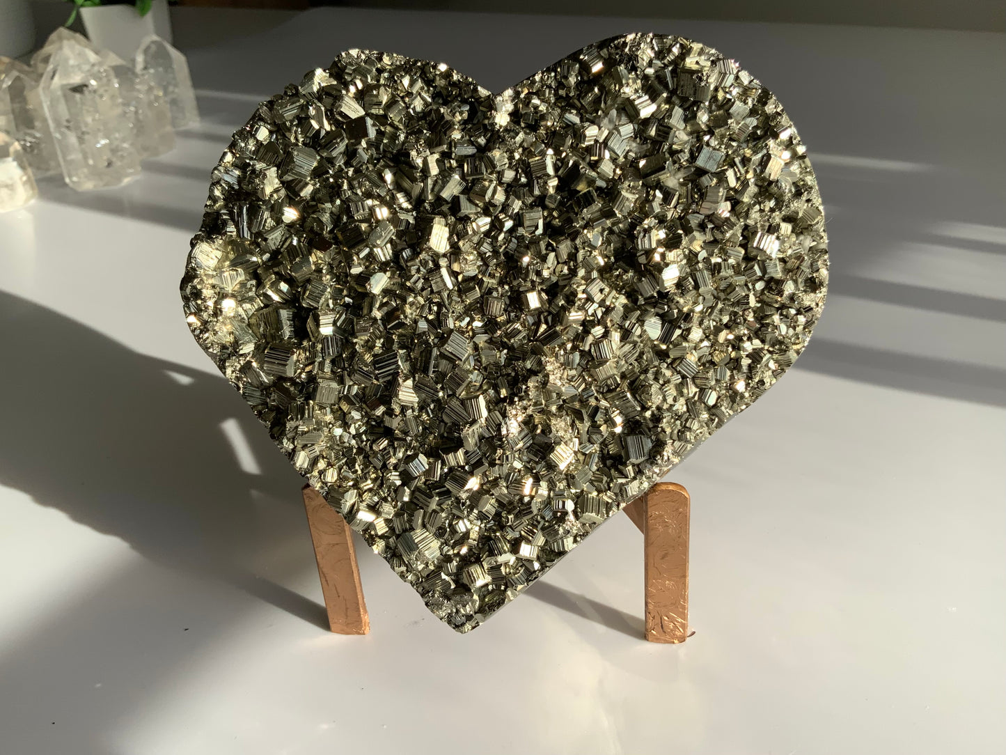 Large Pyrite Heart –  Statement Piece | Abundance • Protection • Confidence