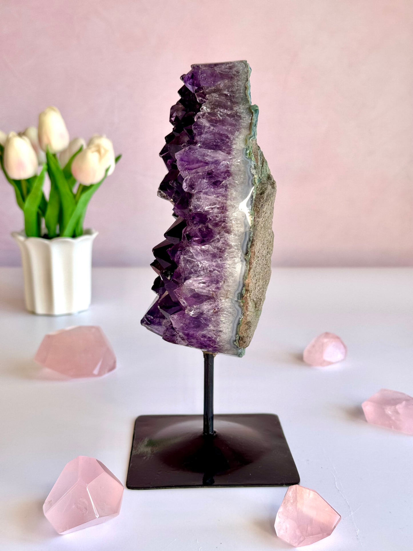 Beautiful Uruguay Amethyst on Stand
