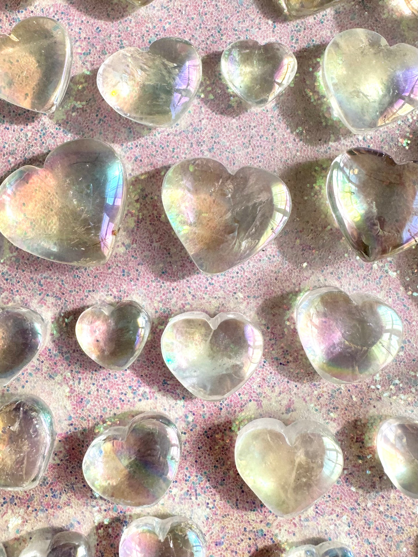 Angel Aura Clear Quartz Tumbled Stone