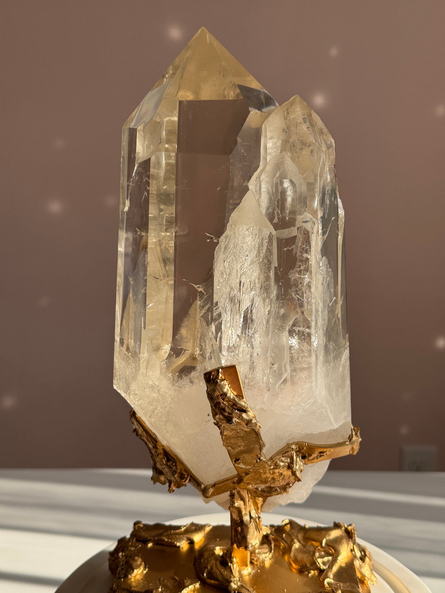 Rare Triple Cathedral Light Citrine from Bahia, Brazil Collector Quality • Exceptional Clarity • One-of-a-Kind
