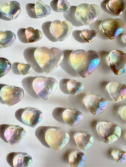 Angel Aura Clear Quartz Tumbled Stone