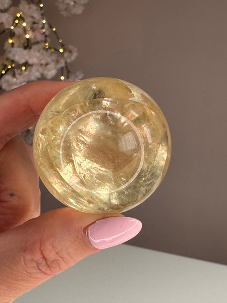 Honey Calcite Sphere