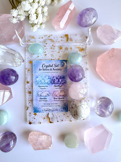 Stress & Anxiety Crystal Tumble Gift Set