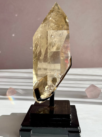 Large Citrine Statement Piece with Natural Rainbows –