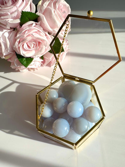 Blue Chalcedony Sphere | Peace & Calm Crystal