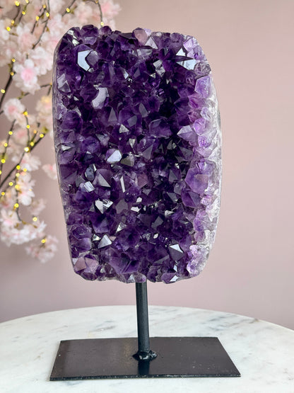 Uruguay Amethyst Cluster on Stand