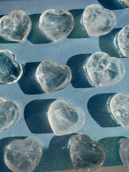 Clear quartz heart |bowl | ring dish