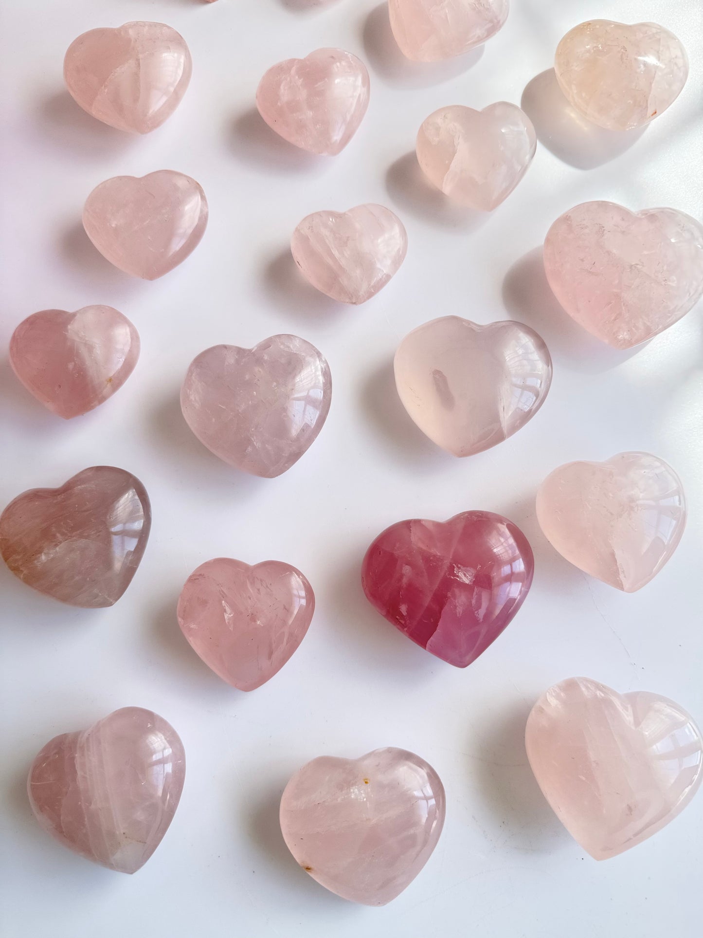 Intuitively Chosen Rose Quartz Hearts – Choose Your Size