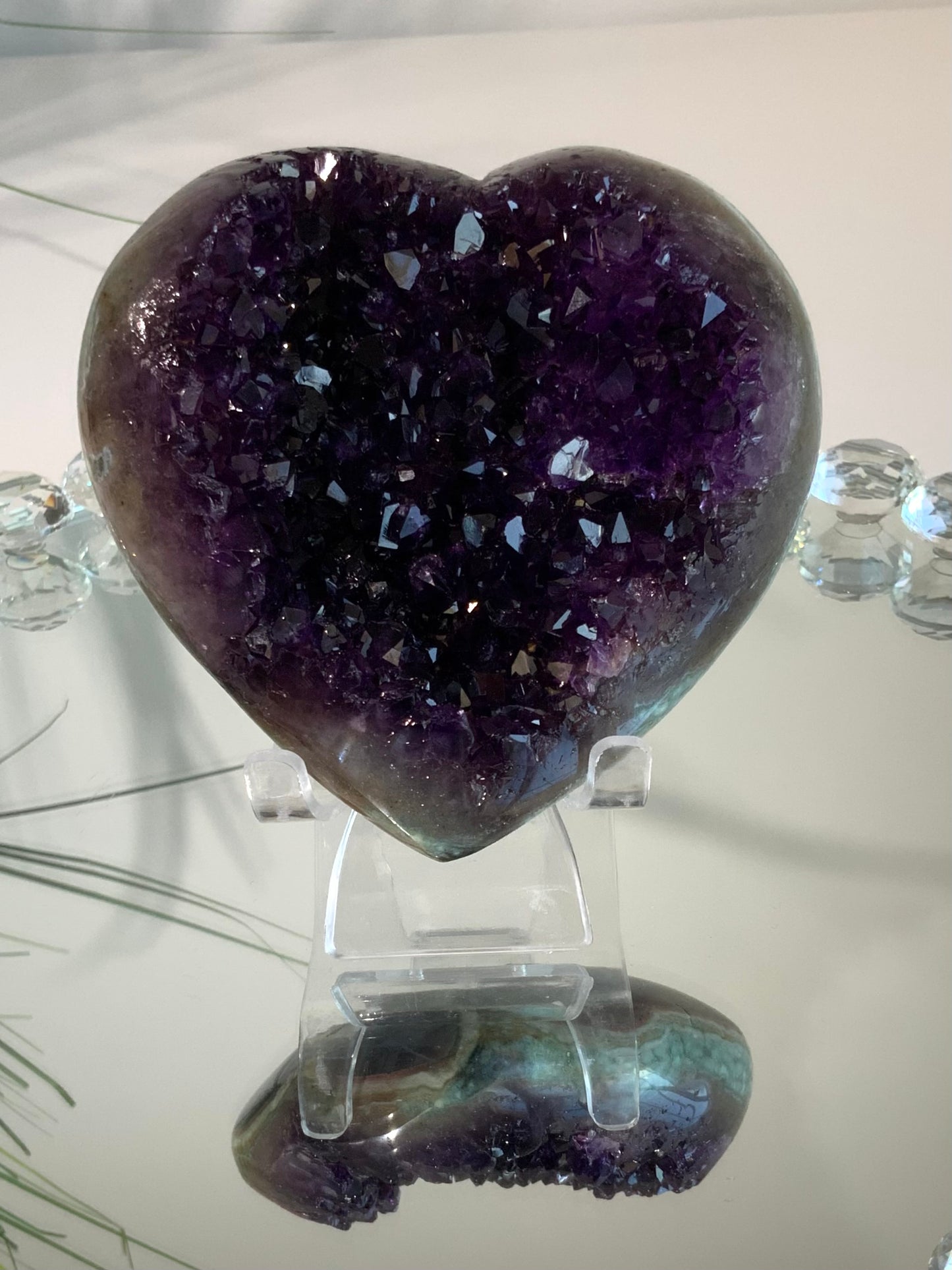 Uruguay amethyst heart