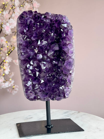 Uruguay Amethyst Cluster on Stand