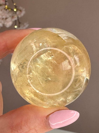 Honey Calcite Sphere
