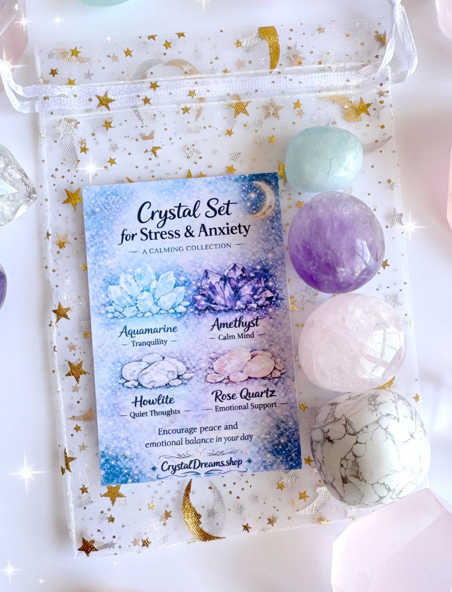Stress & Anxiety Crystal Tumble Gift Set