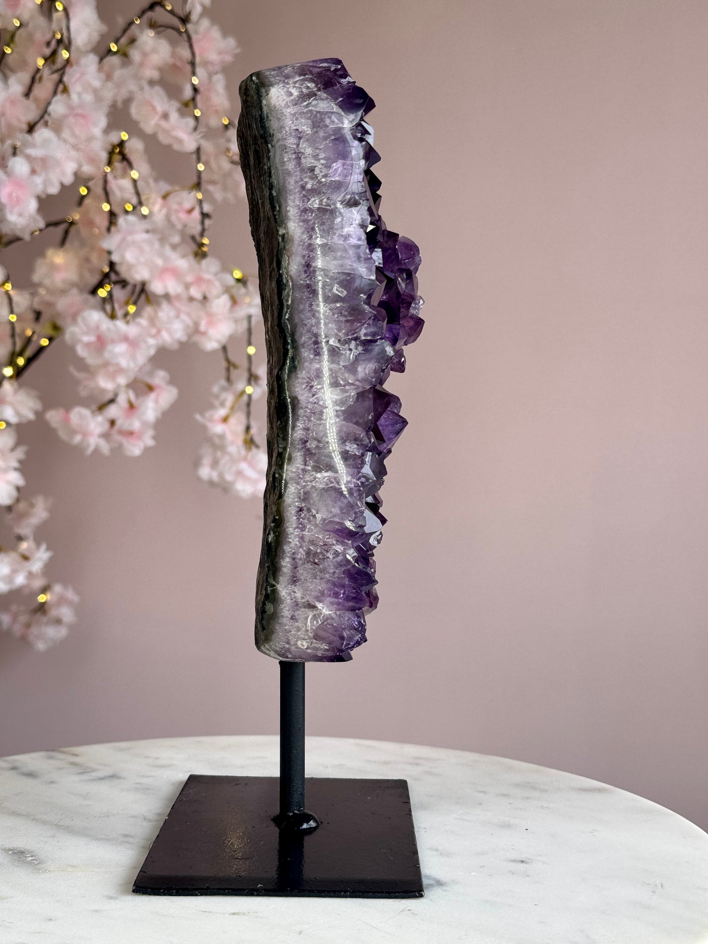 Uruguay Amethyst Cluster on Stand