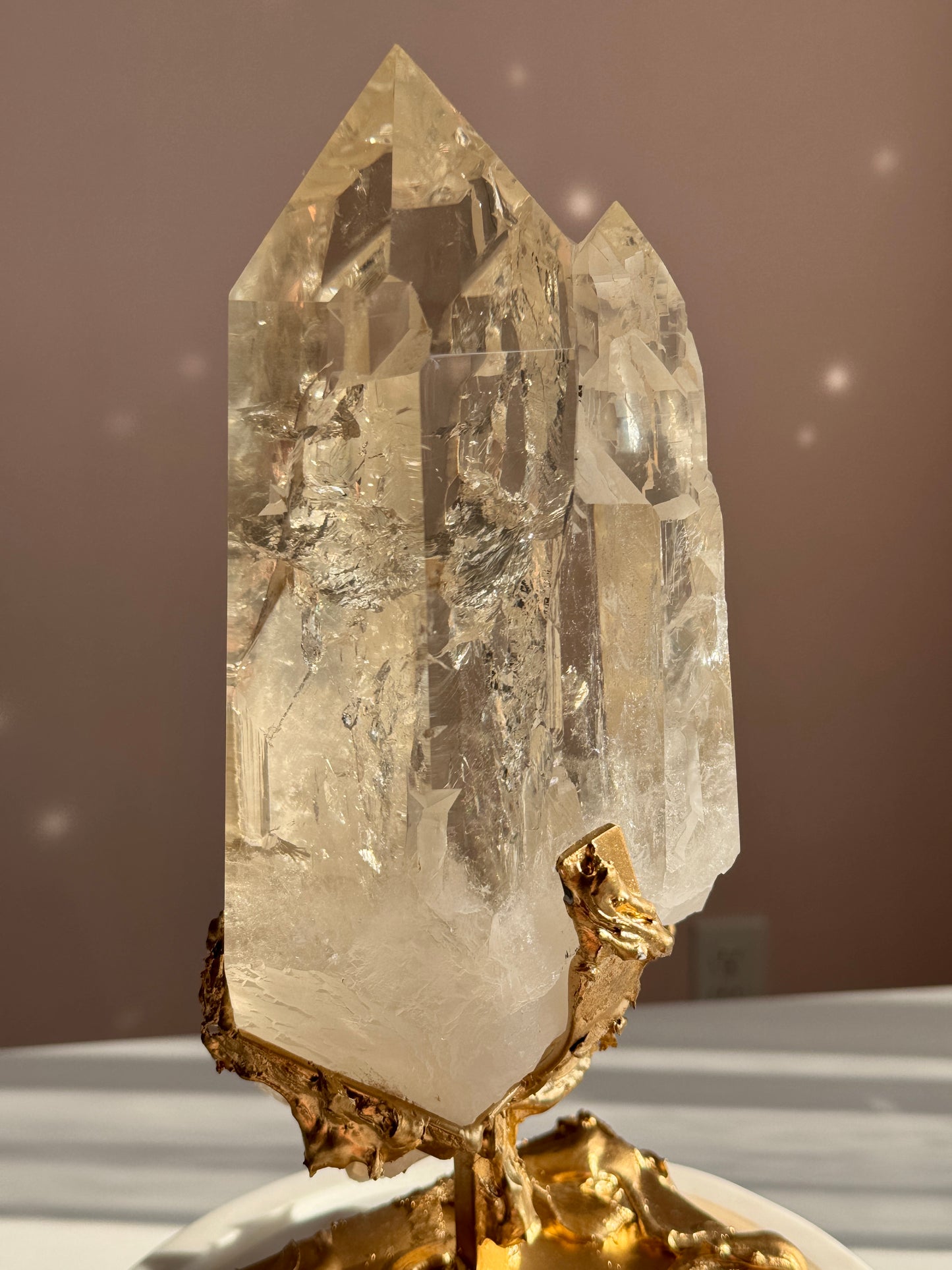 Rare Triple Cathedral Light Citrine from Bahia, Brazil Collector Quality • Exceptional Clarity • One-of-a-Kind