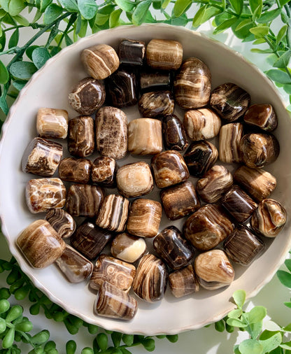 Chocolate Calcite Tumbles