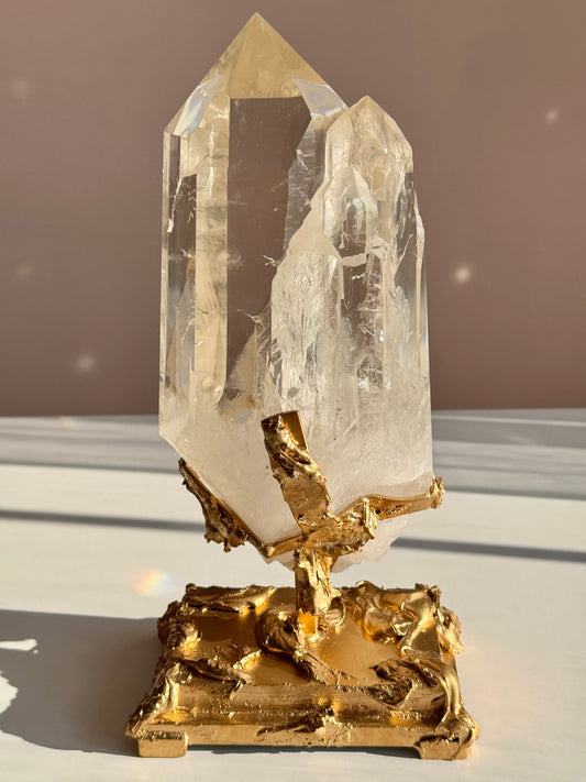 Rare Triple Cathedral Light Citrine from Bahia, Brazil Collector Quality • Exceptional Clarity • One-of-a-Kind