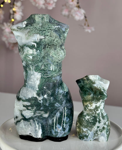 Moss Agate Goddess Body