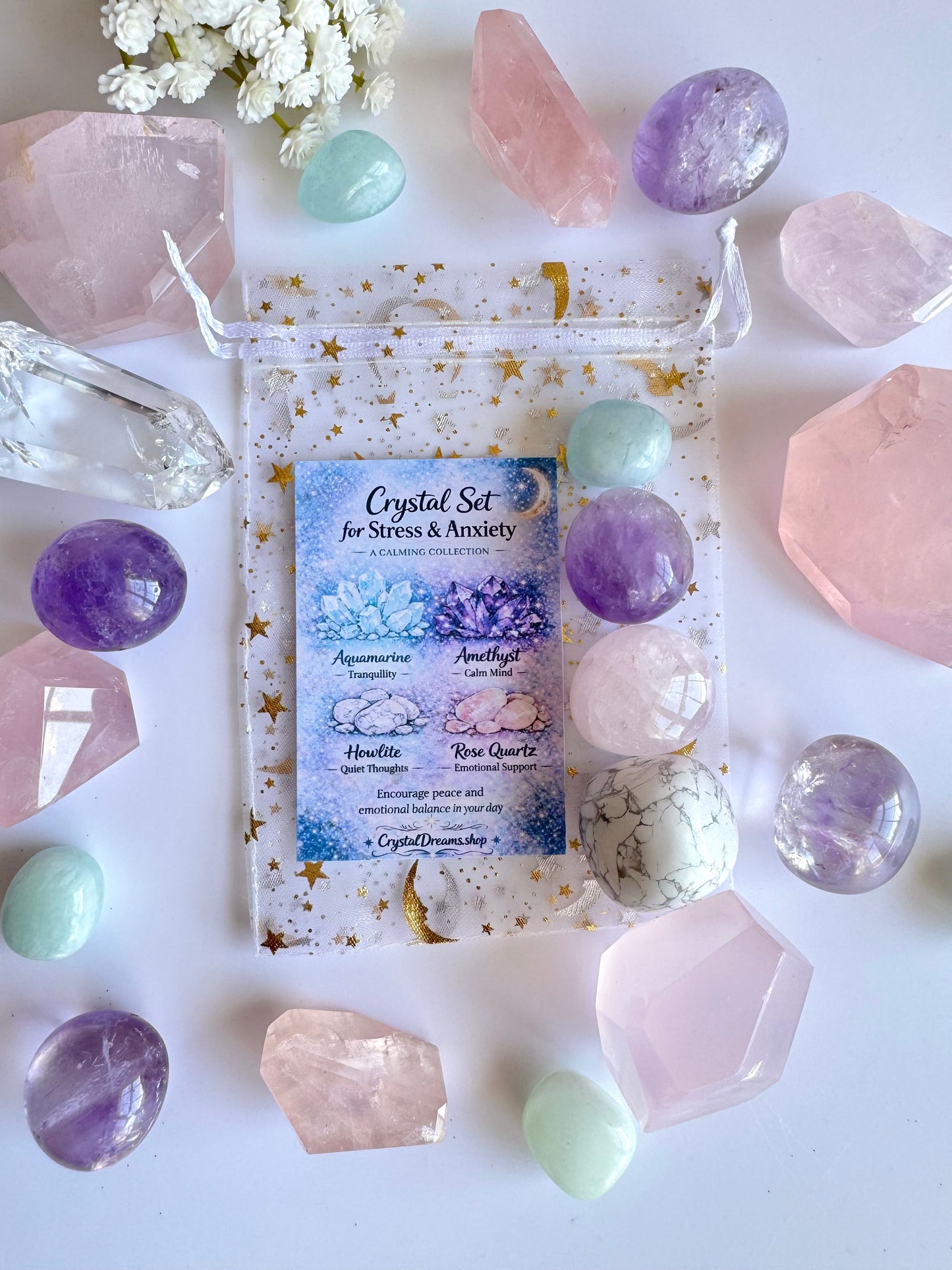 Stress & Anxiety Crystal Tumble Gift Set
