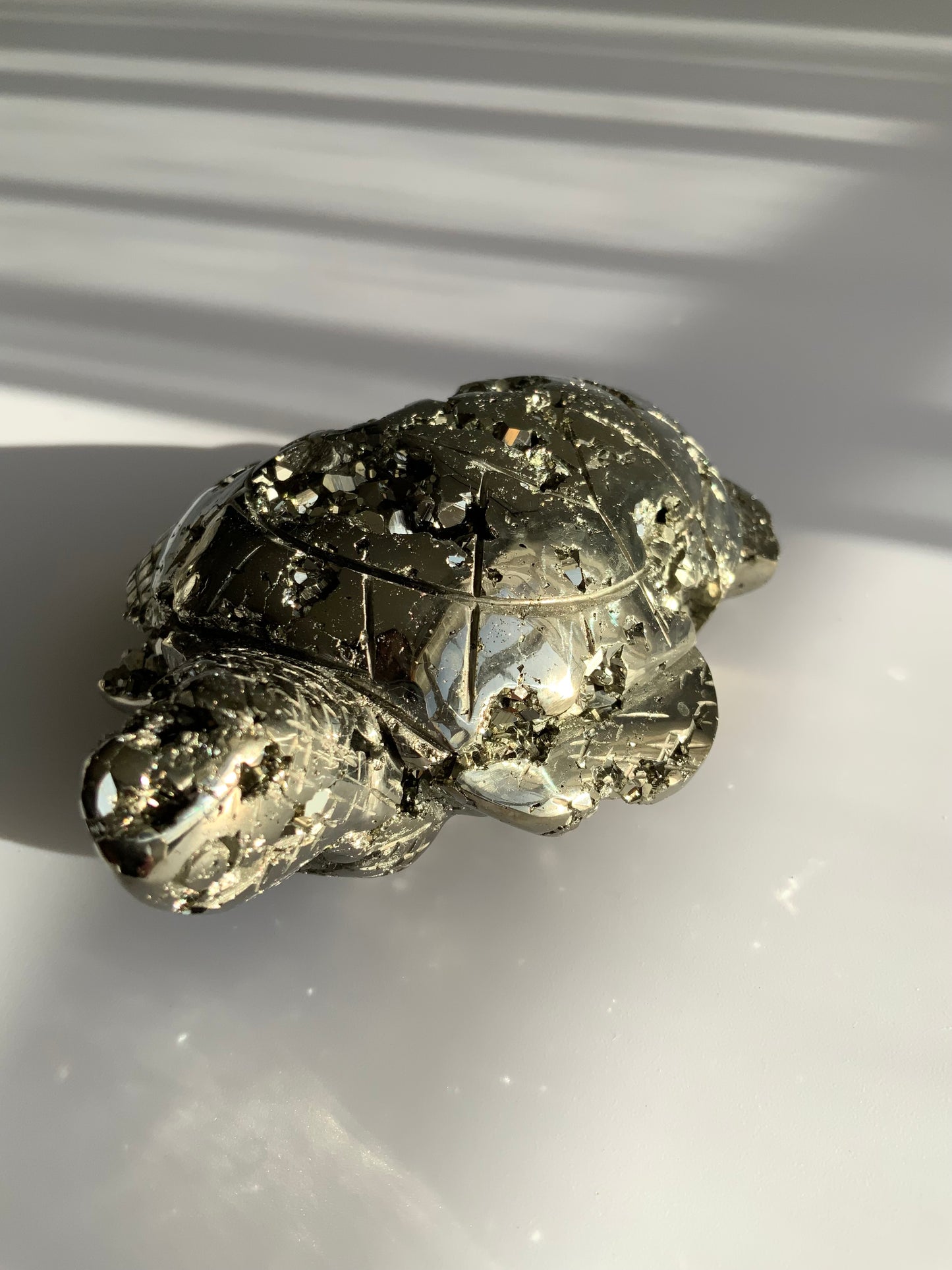 Pyrite Turtle – Abundance • Protection • Strength