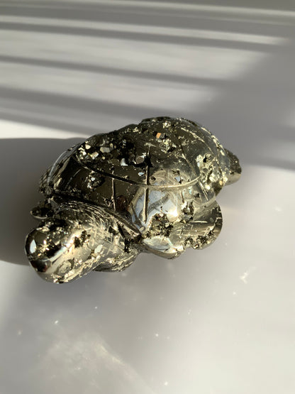 Pyrite Turtle – Abundance • Protection • Strength