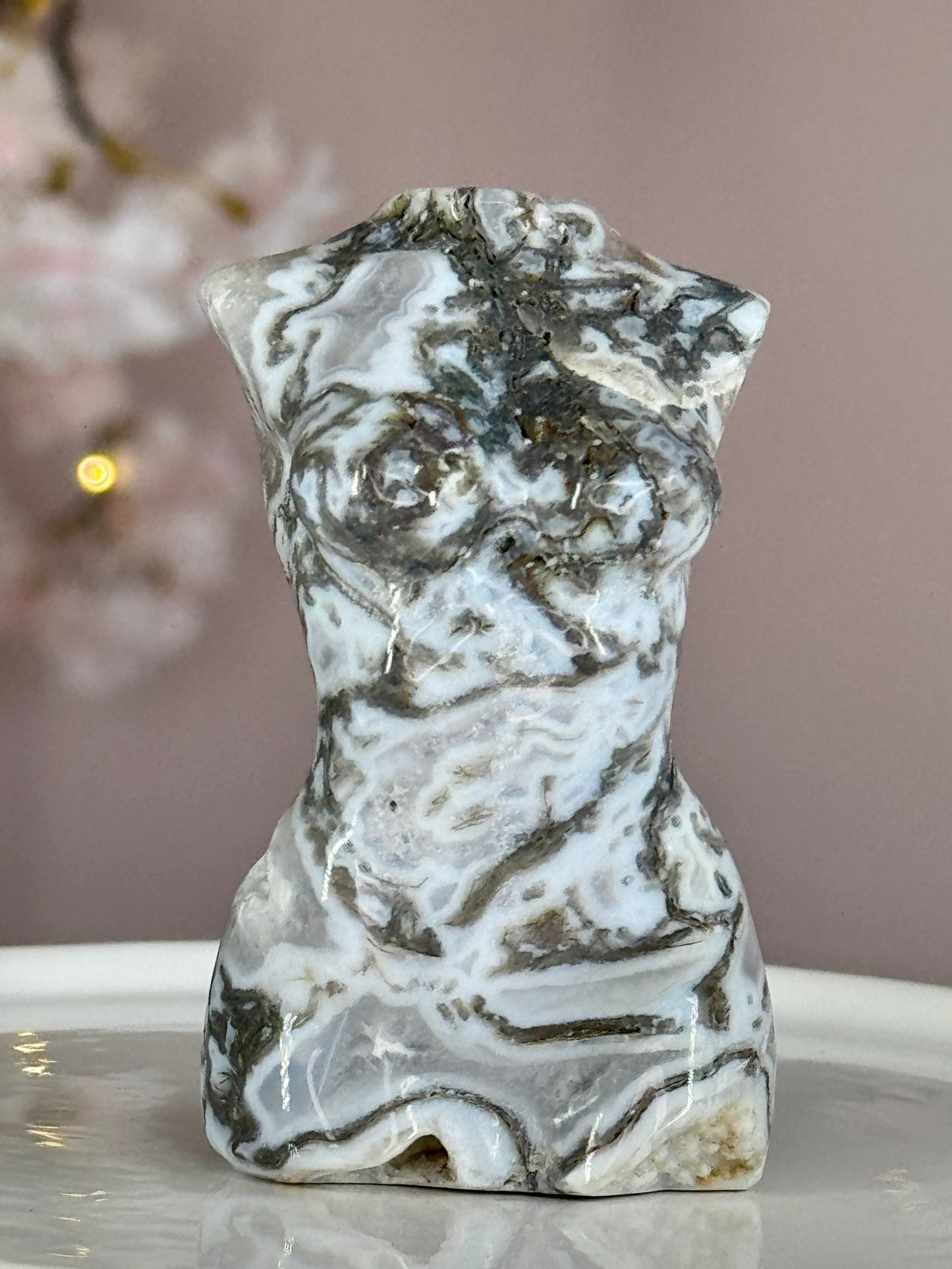Moss Agate Goddess Bodies