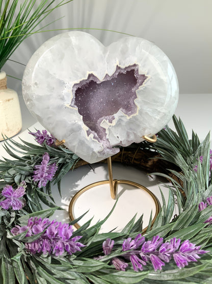 Beautiful Heart with Sugar Druzy