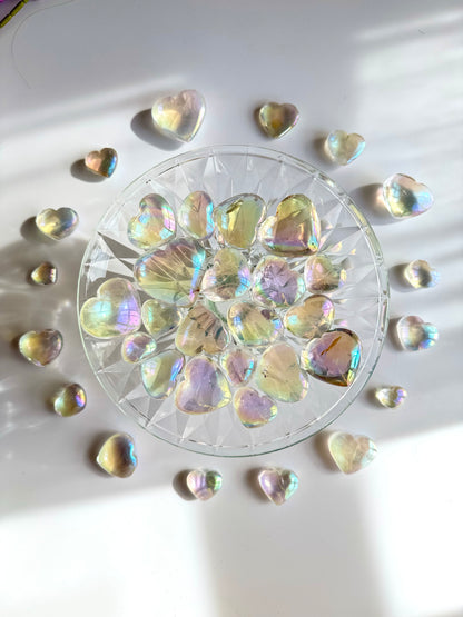 Angel Aura Clear Quartz Tumbled Stone