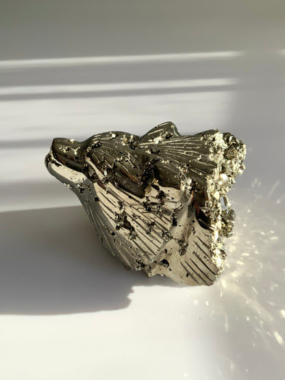 Pyrite Wolf Carving – Strength • Protection • Leadership