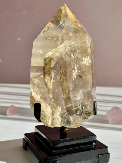 Large Citrine Statement Piece with Natural Rainbows –