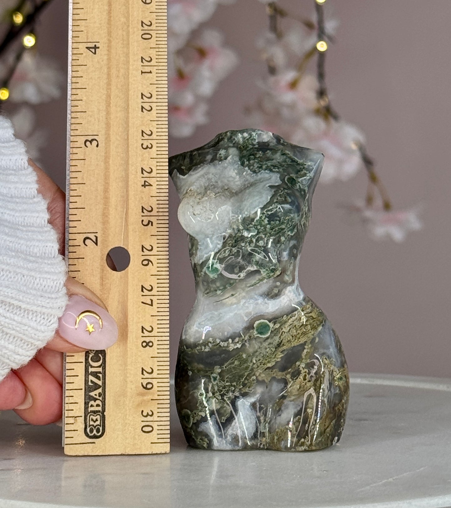 Moss Agate Goddess Bodies
