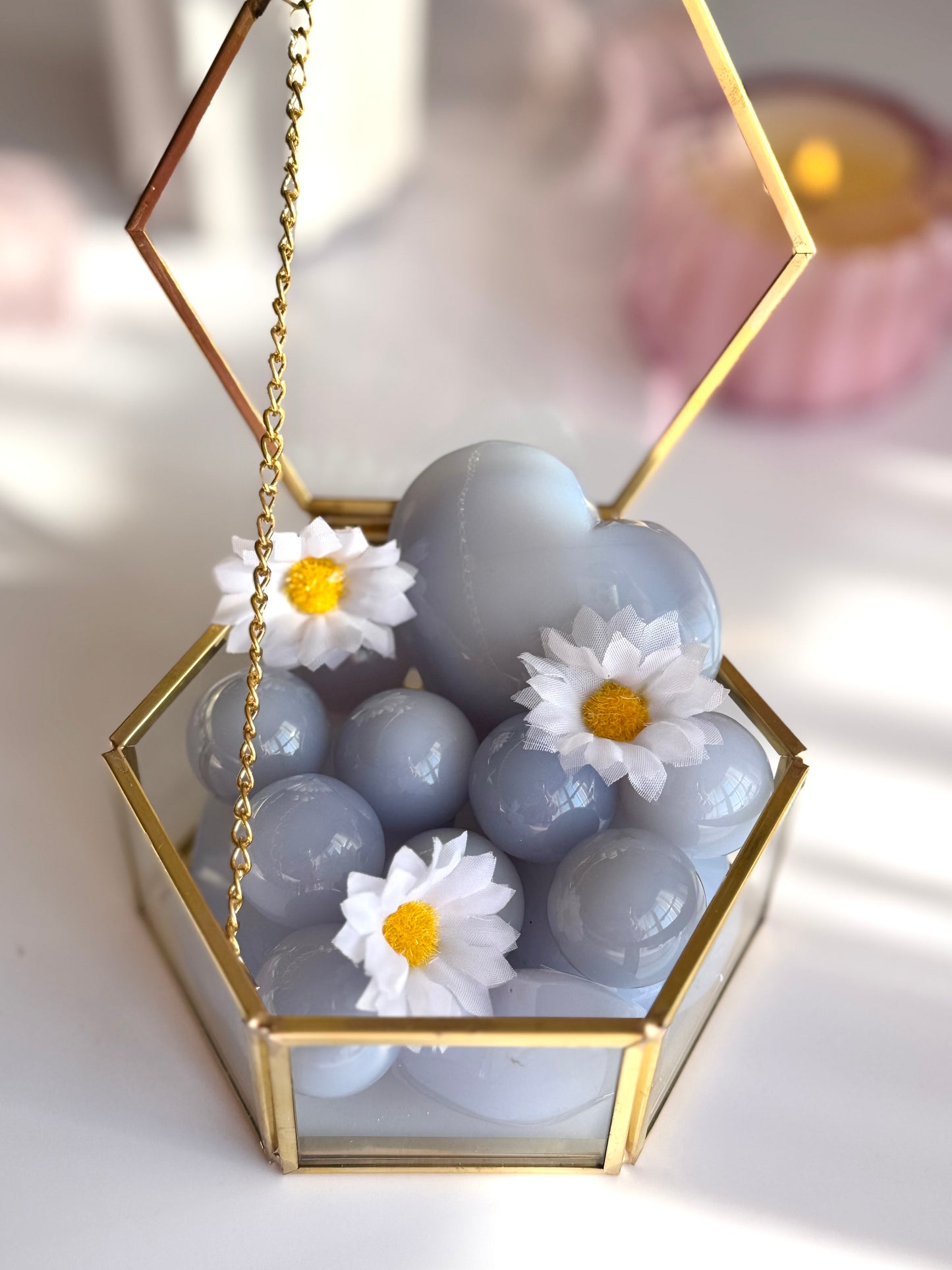 Blue Chalcedony Sphere | Peace & Calm Crystal