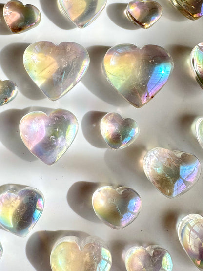 Angel Aura Clear Quartz Tumbled Stone