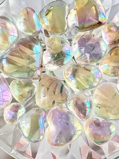 Angel Aura Clear Quartz Tumbled Stone