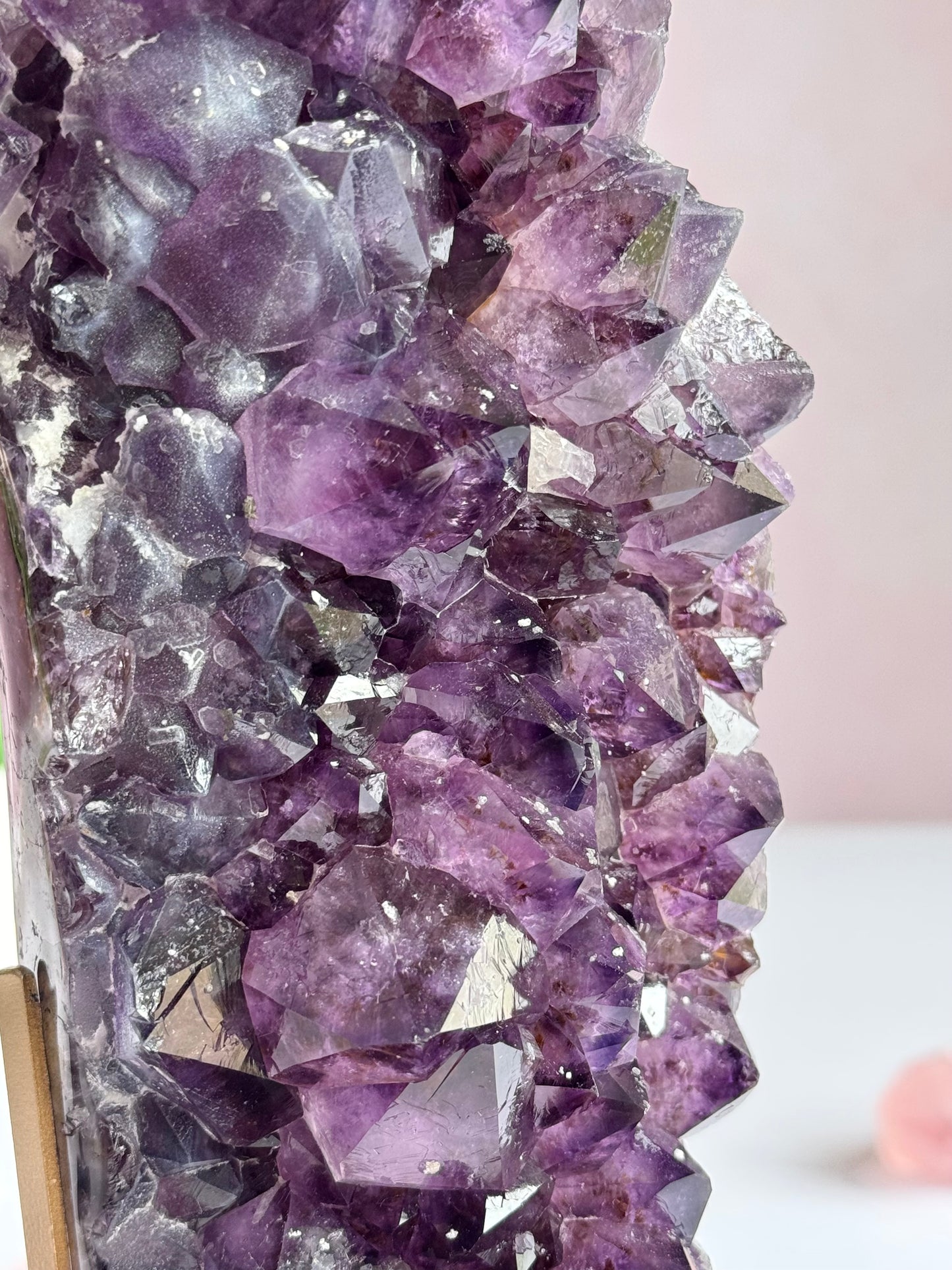 Deep Purple Amethyst Cluster with Sugar Druzy | High-Vibration Statement Crystal