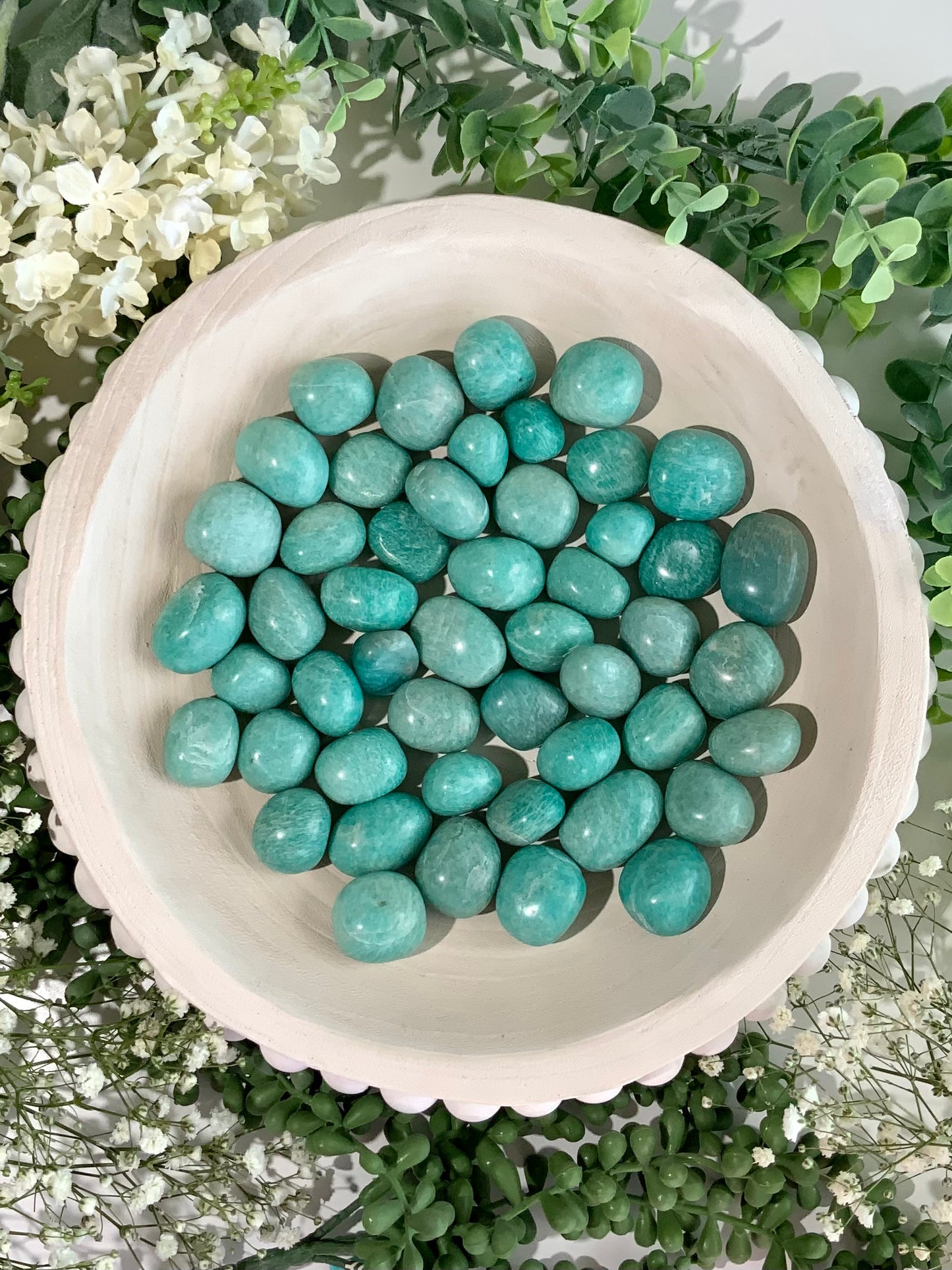 Amazonite Tumbled Stone – Calming &amp; Communication Crystal