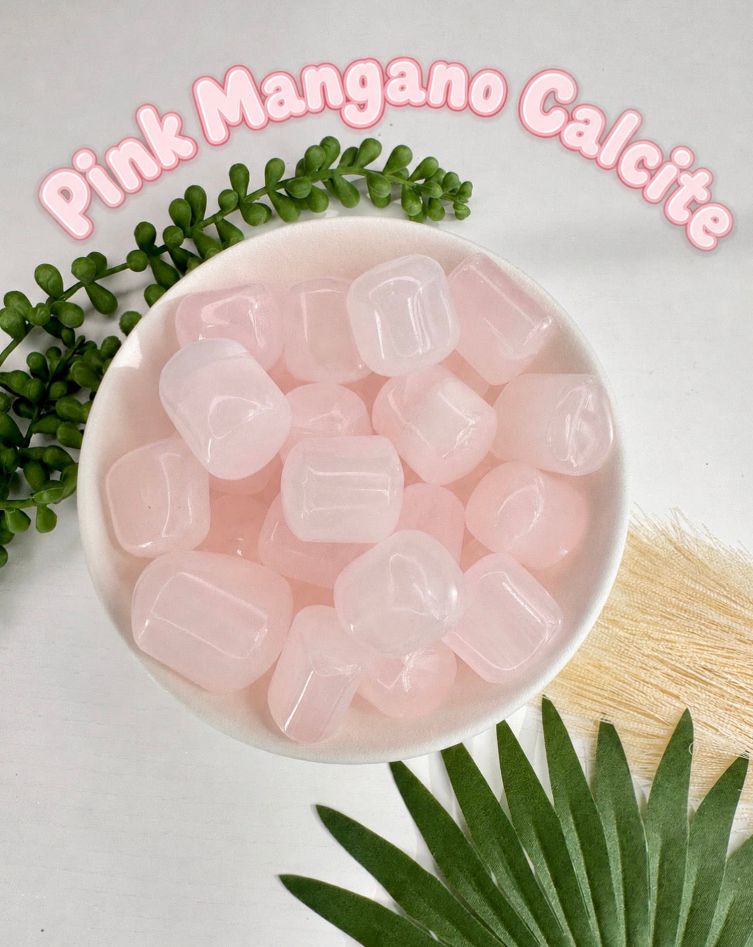 Pink Mangano Calcite Tumble – UV Reactive