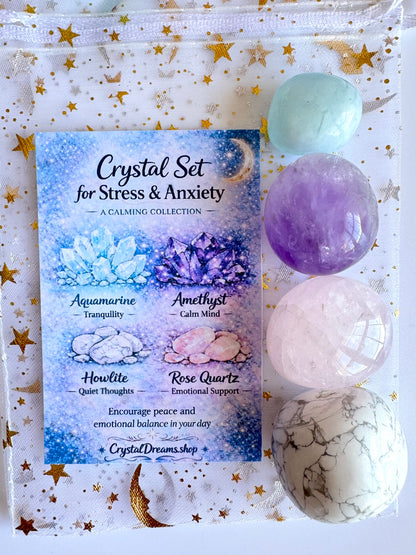 Stress & Anxiety Crystal Tumble Gift Set