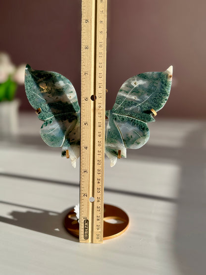 Beautiful Moss Agate Butterfly -S