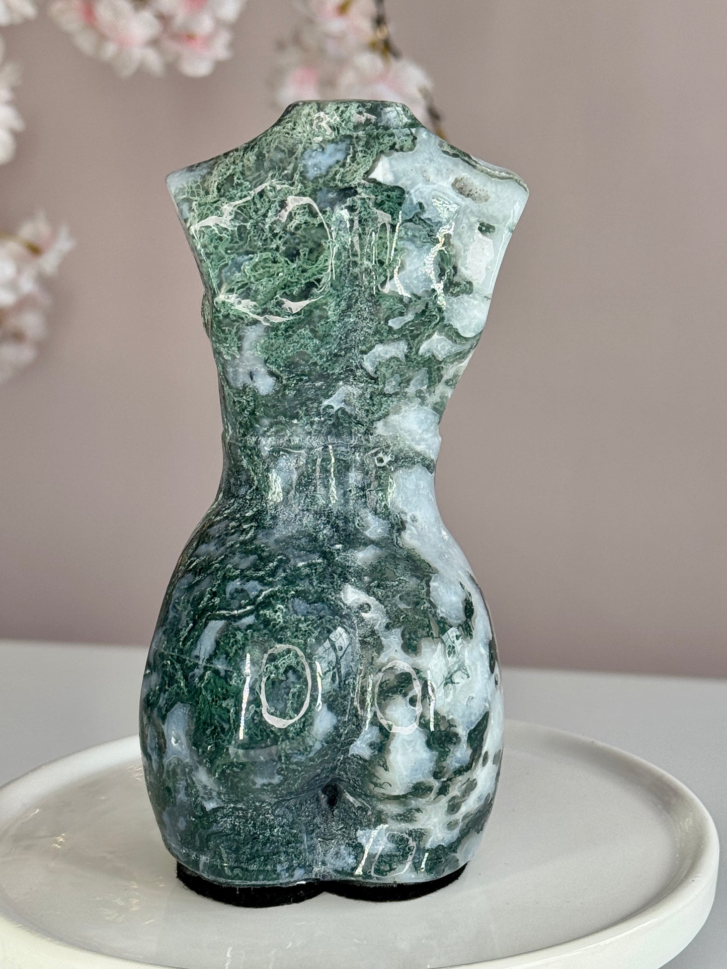 Moss Agate Goddess Body
